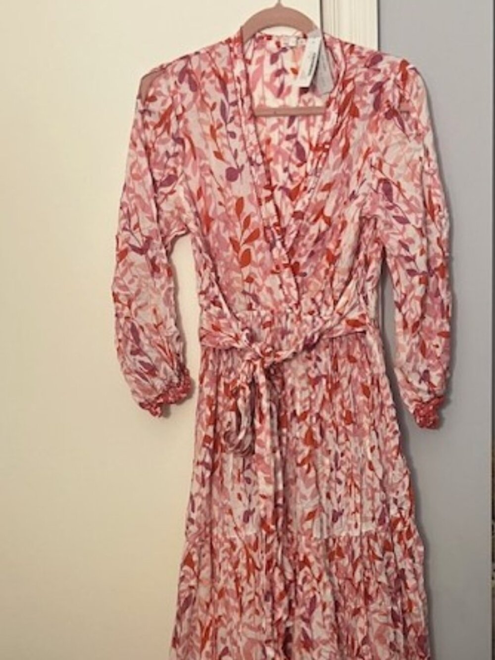 NWT Poupette St. Barth Fifi Long Dress in Pink size L